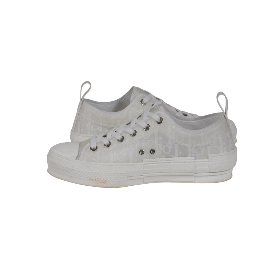 Christian Dior Womens B23 Low Top Sneakers US 5 EU 38 White Oblique Trainers - Picture 9 of 11